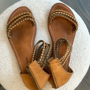 Antik Batik Brown and Tan Sandals